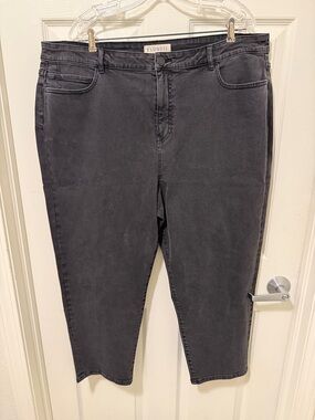 ELOQUII 18  Charcoal Jeans.